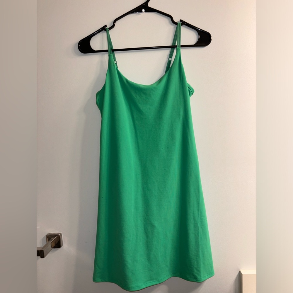 green athletic dress
